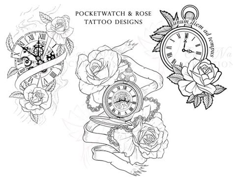 Pocket Watch Chain Tattoo