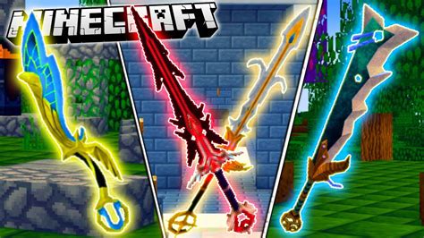 Minecraft GOD SWORDS MOD | FIGHT GIANT BOSSES WITH THE STRONGEST MINECRAFT SWORDS!! - YouTube