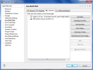 Log4j Configuration Eclipse - Narayana Tutorial