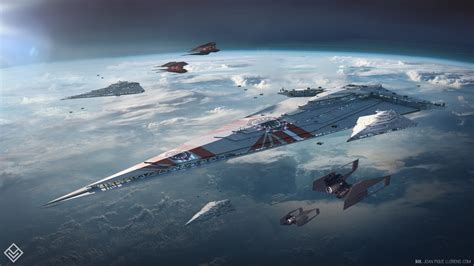 Artwork Science Fiction Spaceship Star Wars First Order Star Destroyer First Order Wallpaper ...