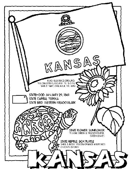 Kansas Coloring Page | crayola.com