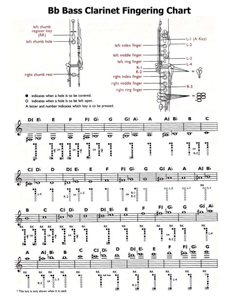 Free Printable Clarinet Fingering Charts [PDF] Altissimo