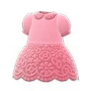 Floral lace dress - Pink | Animal Crossing (ACNH) | Nookea