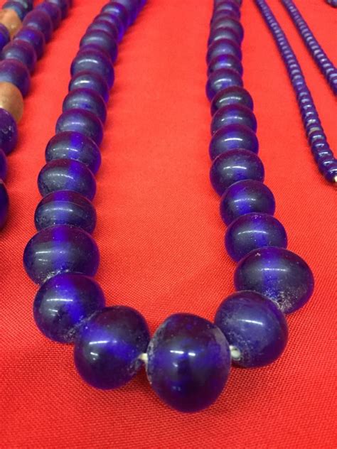 Antique Cobalt Blue Trade Beads
