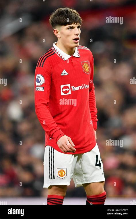 Manchester, UK. 8th Feb, 2023. Alejandro Garnacho of Manchester United during the Premier League ...