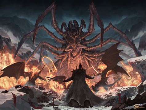 Balrog, J. R. R. Tolkien, Fan art, Demon, Ungoliant, Melkor Wallpapers ...