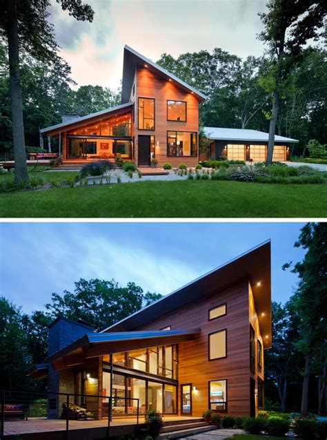 16 Examples Of Modern Houses With A Sloped Roof