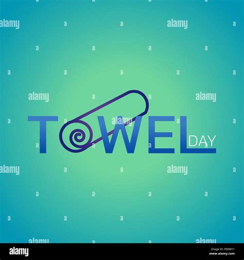 Towel day date Stock Vector Images - Alamy