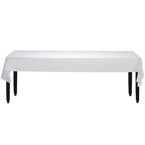 White Plastic Table Cover Roll 40in x 100ft | Party City