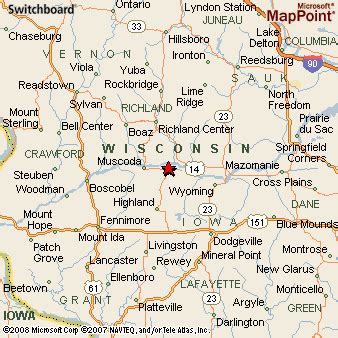 Avoca, Wisconsin Area Map & More