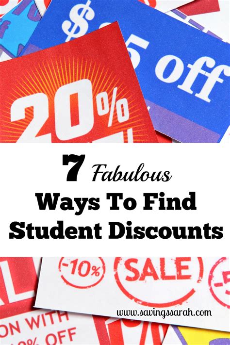 7 Fabulous Ways to Find Student Discounts - Earning and Saving with Sarah