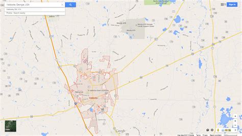 Valdosta, Georgia Map