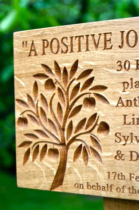 Engraved Tree Memorial Plaques | MakeMeSomethingSpecial.com