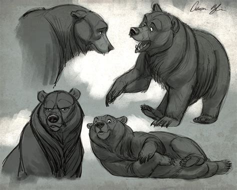 aaron blaise bear | Bear art, Bear character design, Bear drawing