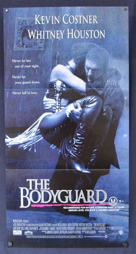 All About Movies - The Bodyguard Poster Original Daybill 1992 Kevin Costner Whitney Houston