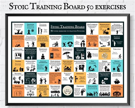 Modern Stoicism Training Board, Daily Stoic Exercises Poster Printable, Daily Stoicism ...