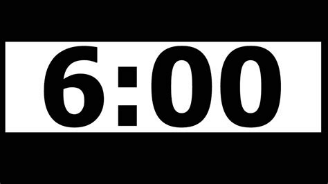 6 minutes countdown timer - YouTube