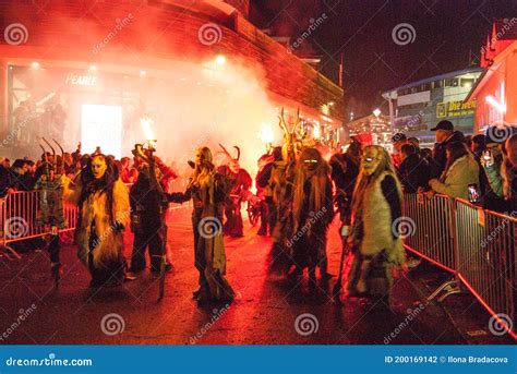 The Krampus Parade in Austria Editorial Photography - Image of scary ...