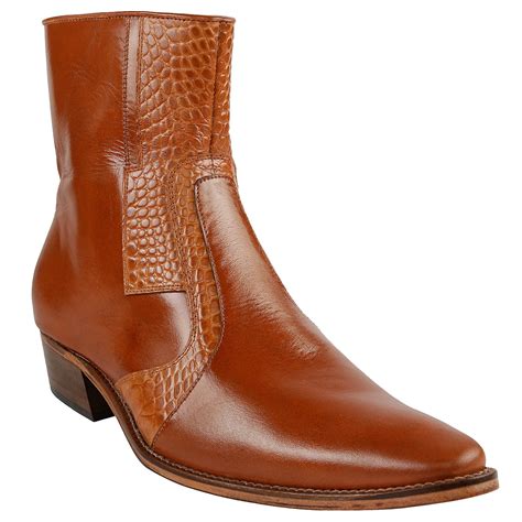 Buy Tan Leather Sole Boots at Amazon.in