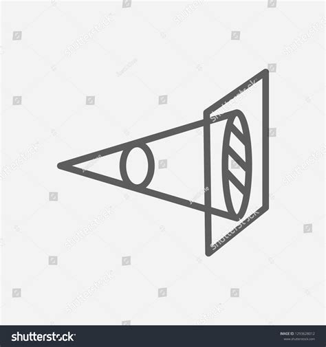 Optical Physics Icon Line Symbol Isolated Stock Vector (Royalty Free ...