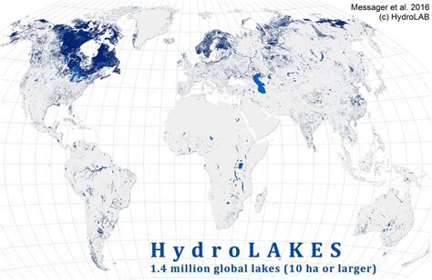 World - Lakes • Map • PopulationData.net