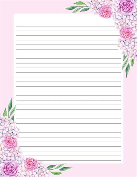 This free printable stationery paper comes in many different designs ...