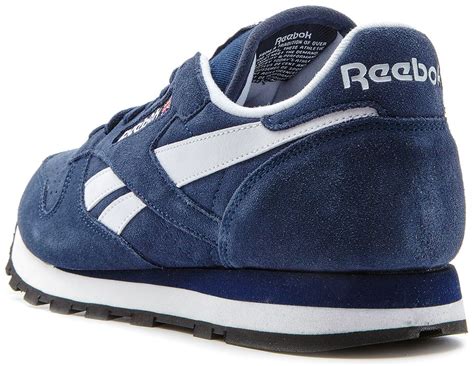 Reebok Classic leather suede retro trainers navy blue M43014 | eBay