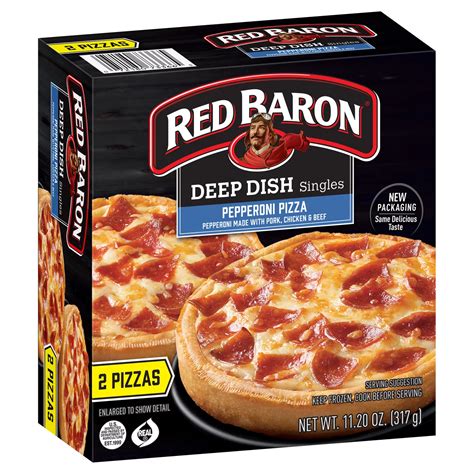 Red Baron Deep Dish Frozen Pizza Singles - Pepperoni - Shop Pizza at H-E-B