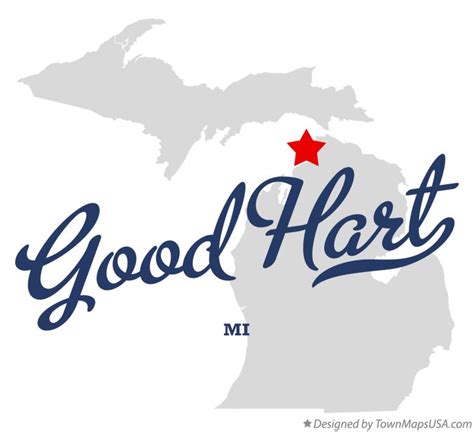 Map of Good Hart, MI, Michigan