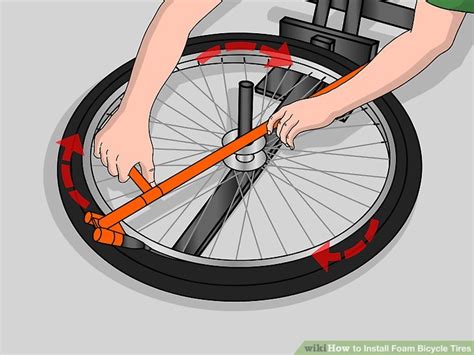 How to Install Foam Bicycle Tires: 14 Steps (with Pictures)