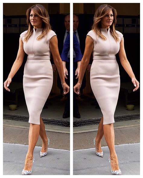 Melania trump wears australian dress to meet the oz prime minister ...