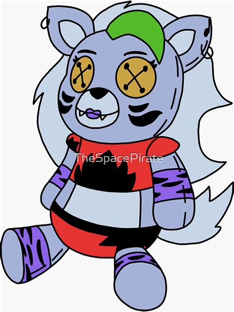 "Plush Roxanne Wolf" Sticker for Sale by TheSpacePirate | Redbubble