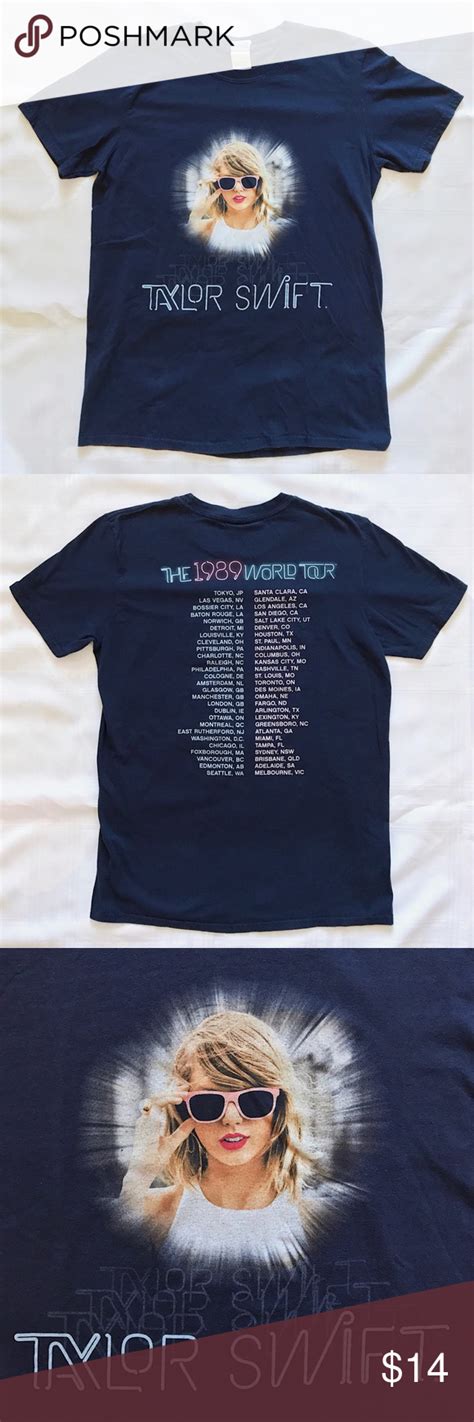 1989 World Tour Tee - Taylor Swift Merch | Taylor swift merch, Distressed tee, Tour t shirts