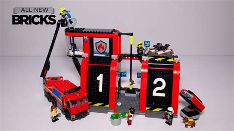 Lego City 60414 Fire Station with Fire Truck Speed Build | Brick Finds ...