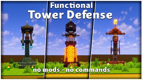 🔥 Minecraft: How to make a Defense Tower Functional / Defense tower ...