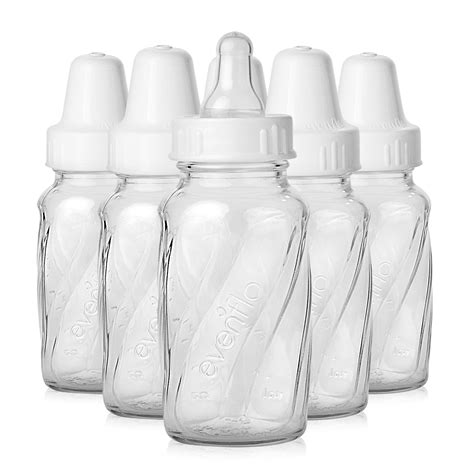 Evenflo Classic BPA-Free Glass Baby Bottles, 4oz, Clear, 6ct - Walmart.com