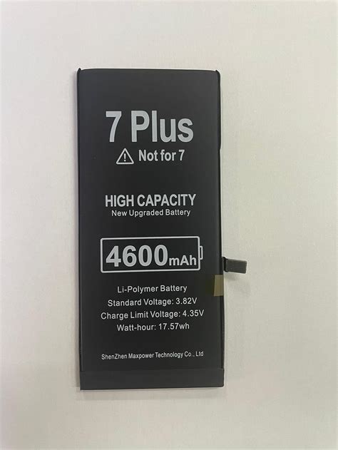 Battery for iPhone 7 Plus, Upgraded 4600mAh Replacement High Capacity ...