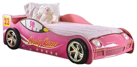 Race Car Design Twin Bed, Pink - Contemporary - Kids Beds - by Simple ...