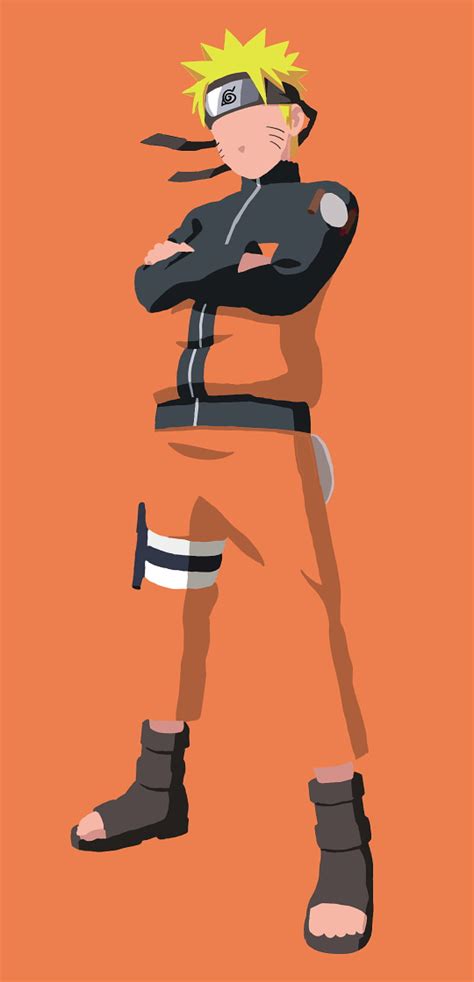 Simplist naruto, orange, uniform, art, konoha, simple, basic, anime, uzumaki, HD phone wallpaper ...