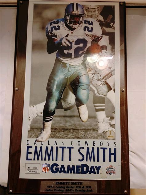 Emmitt Smith Autograph Super Bowel PHOTO Xxv11 FRAMED Signed - Etsy