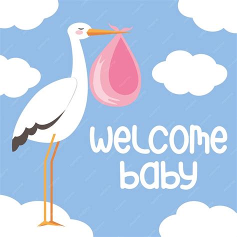 Premium Vector | Welcome baby banner