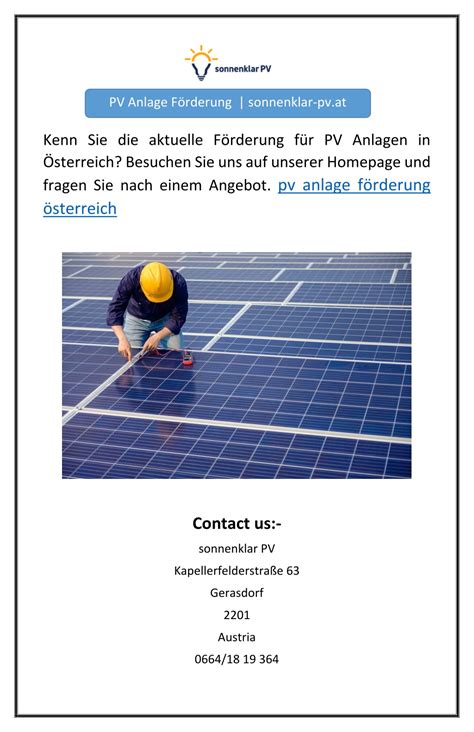 PPT - PV Anlage Förderung | sonnenklar-pv.at PowerPoint Presentation - ID:11799739