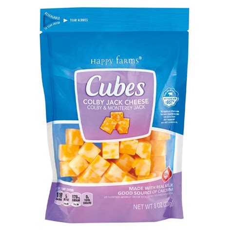 ALDI Happy Farms Colby Jack Cheese Cubes Same-Day Delivery or Pickup | Aldi