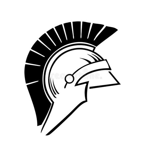 Greek trojan helmet vector stock illustration | Soldados romanos ...