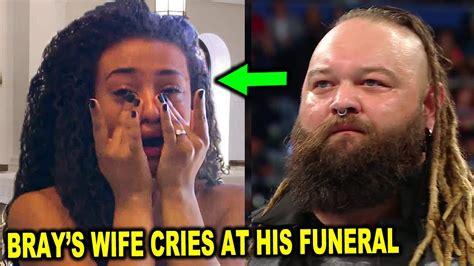 Bray Wyatt's Wife Cries at His Funeral as WWE & AEW Wrestlers Attend ...