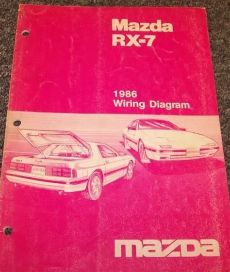 1986 MAZDA RX-7 RX7 Electrical Wiring Diagram Manual EWD OEM $44.99 - PicClick