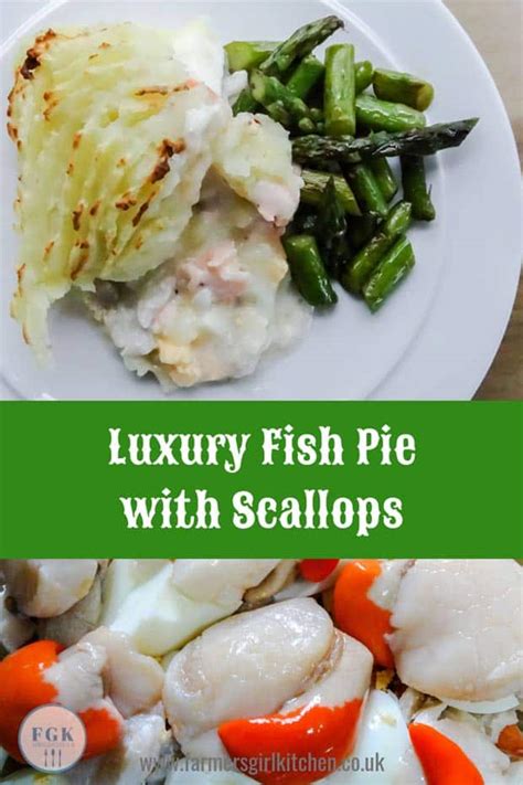 Luxury Fish Pie with Scallops - Farmersgirl Kitchen