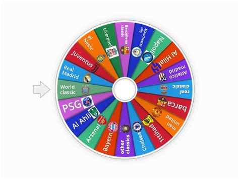 efootball teams - Random wheel