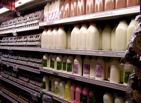 egg and milk choices | At a shop like Wilson's, a sense of a… | Flickr