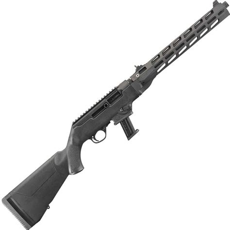 Ruger PC Carbine 9mm Luger 16.12in Black Semi Automatic Modern Sporting Rifle - 10+1 Rounds ...